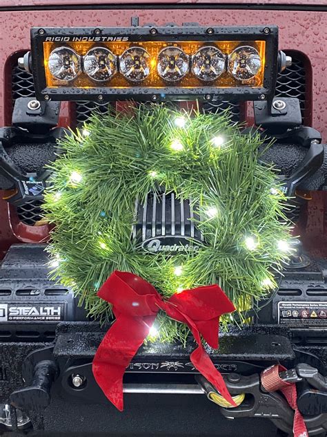 car xmas wreath|12 volt lighted christmas wreath.